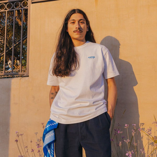 COFFEE CLUB BASIC TEE WHITE