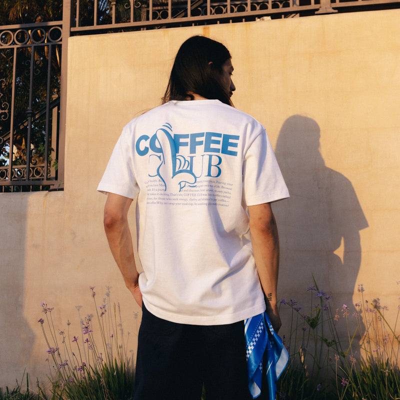 COFFEE CLUB BASIC TEE BLUE