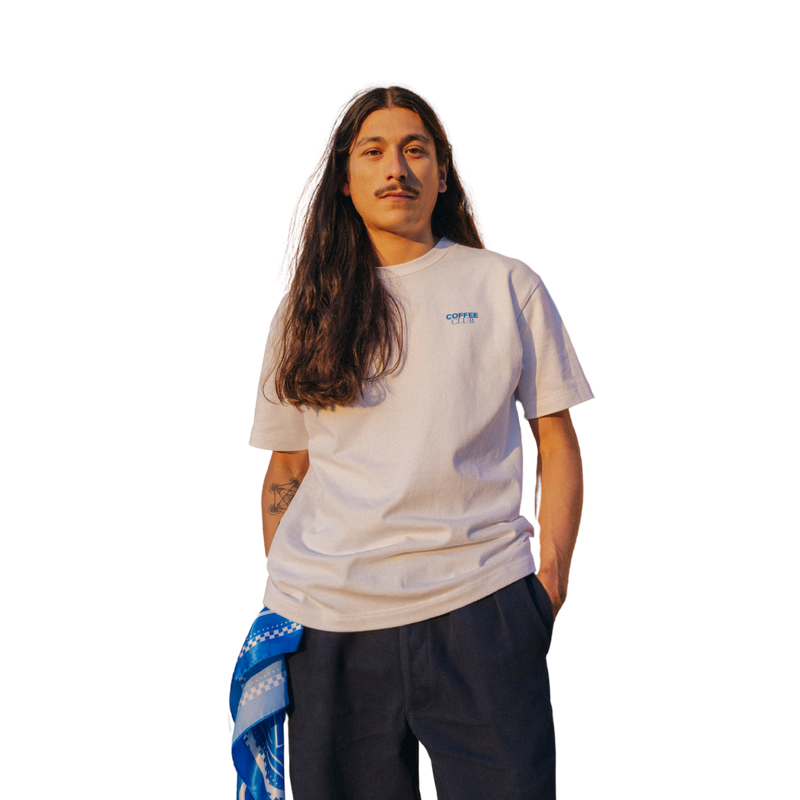 COFFEE CLUB BASIC TEE WHITE