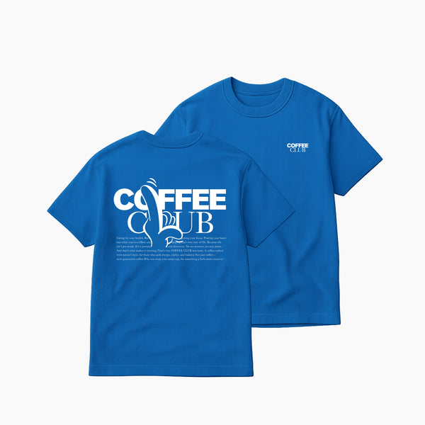 COFFEE CLUB BASIC TEE BLUE