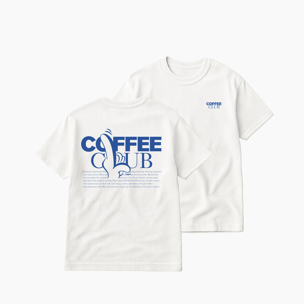 COFFEE CLUB BASIC TEE WHITE