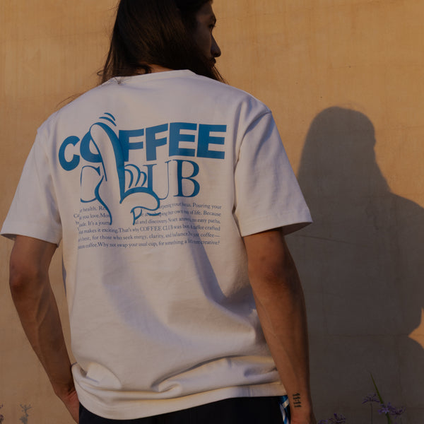 COFFEE CLUB BASIC TEE WHITE